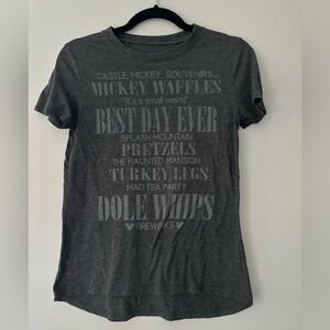 Disney parks short sleeve best day ever gray shirt size XS